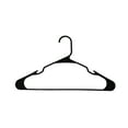 Mainstays Clothing Hangers, 18 Pack, Black, Durable Plastic