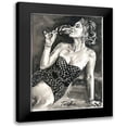 thumbnail image 1 of Tashe 14x18 Black Modern Framed Museum Art Print Titled - Pleasant Evening, 1 of 5