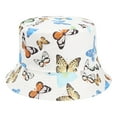 thumbnail image 2 of JNGSA Unisex Bucket Hat Travel Beach Outdoor Fisherman Cap Sun Protection,Summer Sun Hat for Women Men Butterfly Print Outdoor Sun-hat Fisherman Bucket Cap, 2 of 5