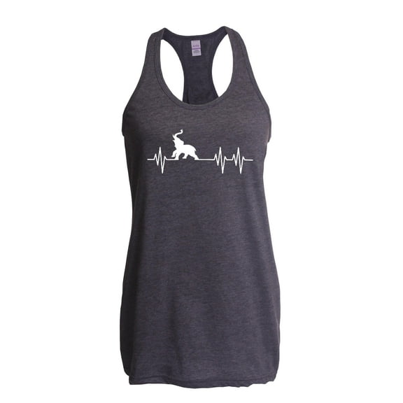 Artix - Women's Racerback Tank Top - Elephant Heartbeat