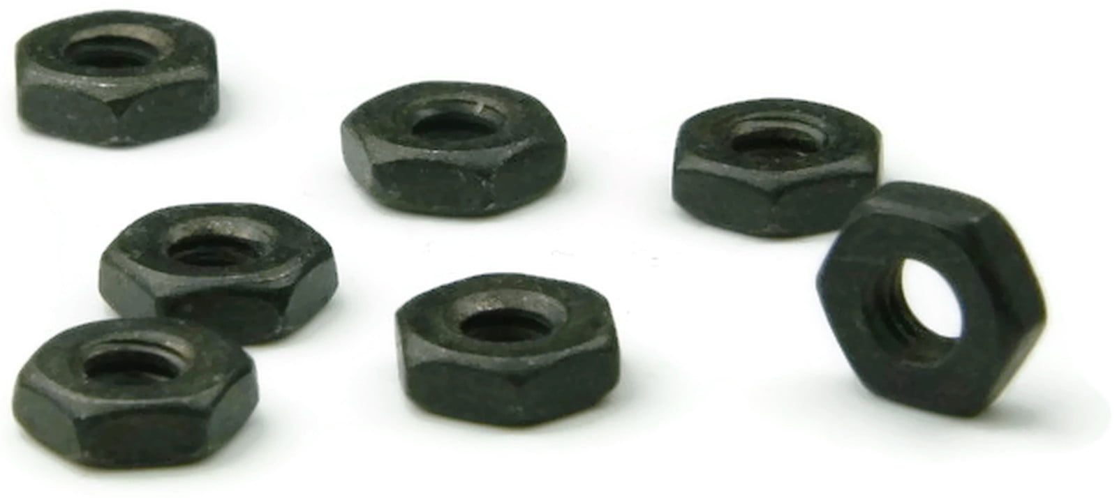 Qty 250 Black Oxide Stainless Steel Machine Screw Hex Nut UNC #2-56