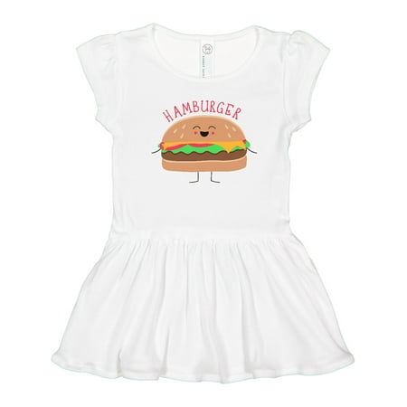 

Inktastic Cute Kawaii Hamburger Girls Toddler Dress