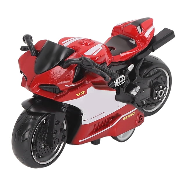 Motocicletas de juguete, motocicletas de juguete de tracción trasera, modelo de motocicleta de aleación de juguete de tracción trasera, respuesta rápida
