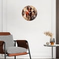 thumbnail image 3 of 12 Inch Wall Clock Battery Operated Silent Clock Decorative for Office, Kitchen, Outdoor, Living Room，Herd of Horses Running in Desert Sandstorm Cute Drawing, 3 of 4