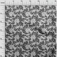 thumbnail image 3 of oneOone Velvet Gray Fabric Retirement Party Celebration Retired Invite Cards Retro Floral Sewing Material Print Fabric By The Yard 58 Inch Wide, 3 of 5