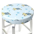 thumbnail image 3 of Gukieu Cartoon Turtle Print Round Chair Cover, Dust-proof and Non-slip Bar Chair Protective Cover, Suitable for Bars, Restaurants, Offices-13 inch, 3 of 7
