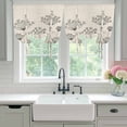 thumbnail image 4 of Farmhouse Dandelion Balloon Curtains for Bedroom/Front Door/Bathroom, Spring Modern Minimalist Country Flower Tie Up Curtains 63 Inch Length Kitchen Curtains Shades for Windows 46"x63", 4 of 8