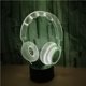 thumbnail image 4 of Wosthever Lámpara de auriculares LED 3D Decoración del hogar Smart Touch junto a la lámpara de para sala de estar Oficina Dormitorio Iluminación y accesorios Wosthever HA034955-00, 4 of 6