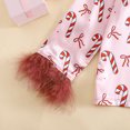 thumbnail image 6 of mgoYE Christmas Pajamas Set Toddler Baby Girl Printed Pjs Button Shirt Pants Sleepwear Cute 2Pcs Loungewear 1-2 Years, 6 of 9