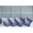 thumbnail image 2 of Ambesonne Grey Throw Pillow Cover 4 Pack, Thunderstorm Dark Clouds, 16", Blue, 2 of 5