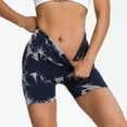 thumbnail image 6 of KPOPLK Womens Biker Yoga Shorts with Pocket, High Waisted Tummy Control 3 Inch Workout Spandex Athletic Gym Shorts,Blue,Size XL, 6 of 7