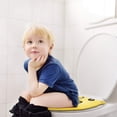 thumbnail image 5 of Orinal de viaje portátil para niños pequeños, orinal de viaje plegable grande para niños que se adapta a inodoros de todas las formas, asiento de inodoro plegable para niños, 5 of 5