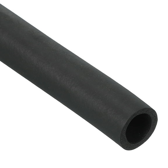 Uxcell 10.5mm ID x 15mm OD x 1m Long Pipe Insulation Foam Tube Cover Wrap Roll EPDM Tubing, Black