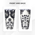 thumbnail image 3 of Salouo Artistic Black White Peacocks Print 20oz Tumbler with Lid,Stainless Steel Vacuum Insulated Tumbler Durable Insulated Coffee Mug Thermal Cup with Splash Proof Sliding Lid-Straw Three-piece Set, 3 of 8