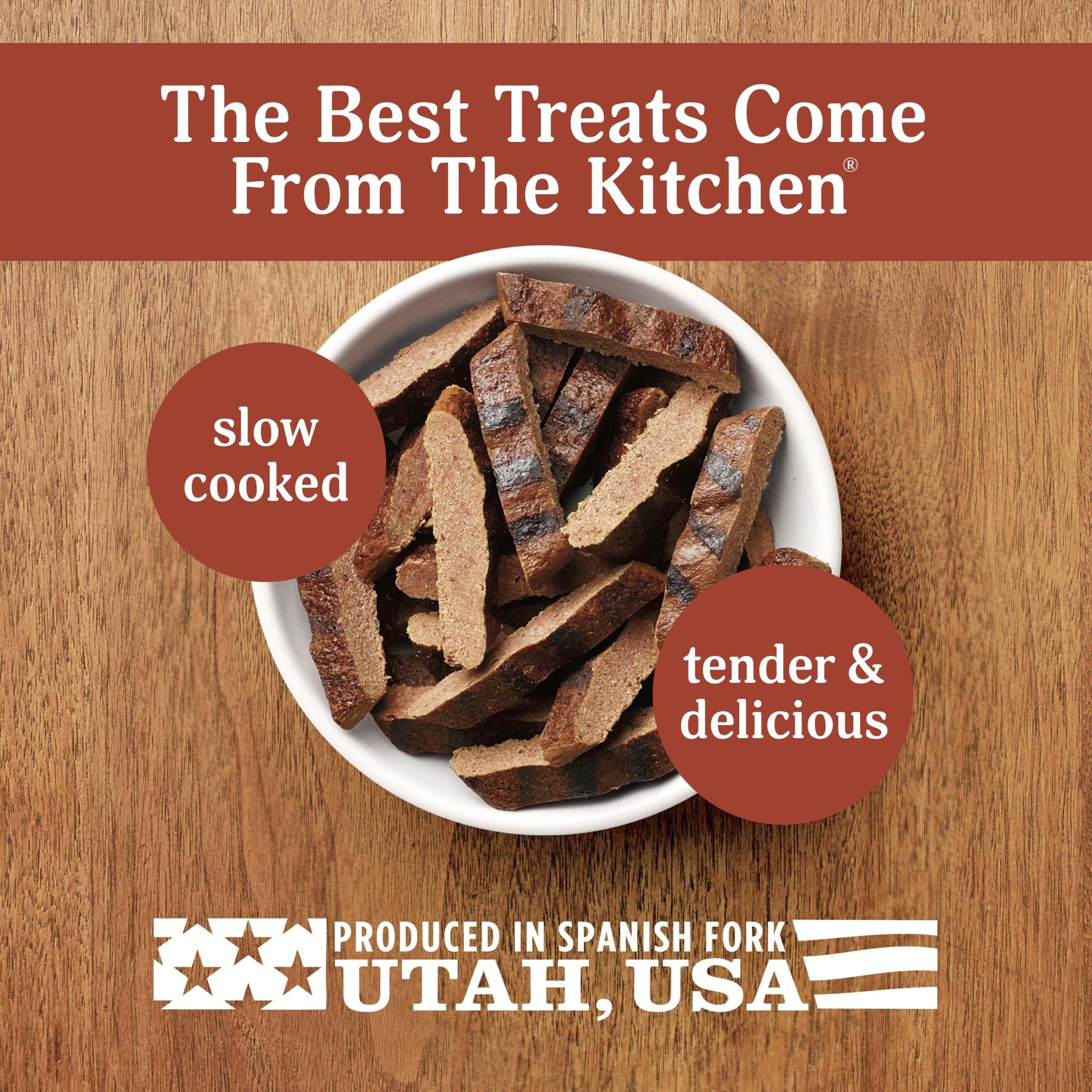 (2 pack) Milo’s Kitchen Steak Grillers Recipe Dog Treats, 18 oz Bag