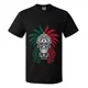 thumbnail image 1 of Playera Camiseta Tricolor Bandera Calavera Unisex Mexico, 1 of 3
