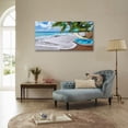 thumbnail image 2 of Beach Canvas Wall Art for Bedroom Tropical Palm Tree Prints Summer Artwork Sea Wave Ocean Themed Coconut Seascape Coastal Painting Nature Picture for Living Room Home Office Decor, 2 of 3