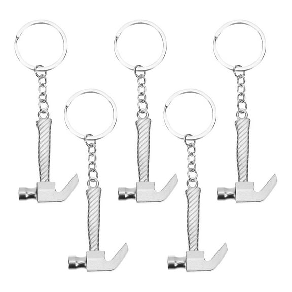 unbranded 5 Pcs Key Chain Mini Keychain 10.00X3.10X3.00CM Silver