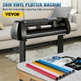 thumbnail image 2 of VEVOR Machine de Coupe en Vinyle, Traceur de Coupe Bluetooth hors Ligne de 28 Po, Arbre à Rouleau en Acier de 400 Po/10 m à Vitesse et Force Réglables, 2 of 9
