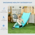 thumbnail image 3 of GVN Toddler Slide Playset,Outsunny 3 in 1 Wooden Swing Set Outdoor Playset with Baby Swing Seat, Toddler Slide, 3 of 7