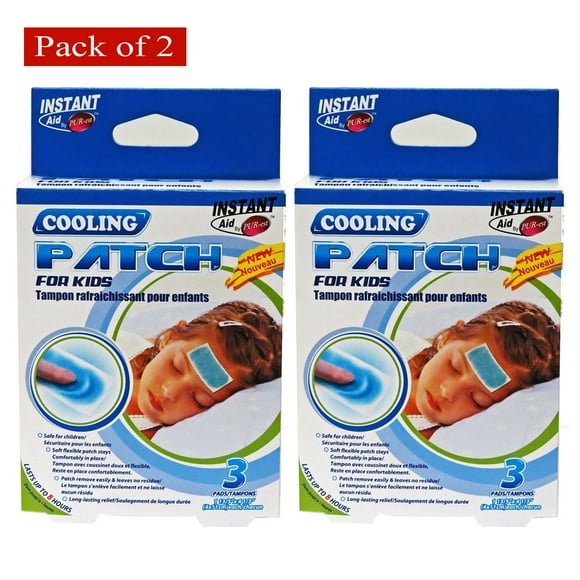 Instant Aid By Purest Cooling Patch For Kids 3 Pcs (Pack of 2)
