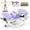 Purple, variant on Black Lateral Rocking Step Machine with Resistance Bands and Digital Counter