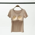 thumbnail image 6 of Ruyang Women With Chest Pads Bra Underwear Bra Cups No Steel Ring Can Be Worn Outside The Home Wear Tshirt Light plus Size Tunic, 6 of 8