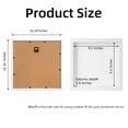 thumbnail image 5 of Muzilife 10x10 inch Shadow Box Picture Frame with Linen Board Deep Wood Glass Display Case, White, 5 of 7