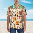 thumbnail image 2 of Lsque construction road work landscape Pattern Hawaiian Shirt for Men Unisex Summer Beach Casual Short Sleeve Cotton Linen Button Down Shirts,XX-Large, 2 of 7