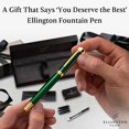 thumbnail image 3 of Pluma estilográfica Ellington Pens Emerald Enigma punta media, 3 of 7