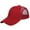 Burgundy, variant on Trucker Hat Baseball Cap Structured Plain Design 6 Panel, Adjustable Size - Black