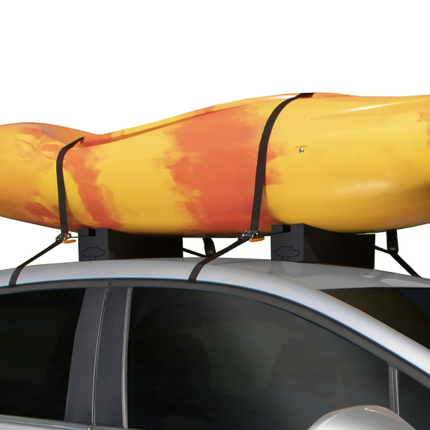 Barre de toit extra larges pour transport de deux canoës