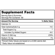 Kirkland Signature Vitamin C 250 mg., 360 Adult Gummies