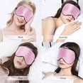 thumbnail image 4 of Máscara para dormir, máscara de noche de seda, máscara de viaje opaca de seda 100% natural ultrasuave, máscara para dormir de seda, máscara de noche de seda (1 paquete-rosa) brillar Electrónica, 4 of 5