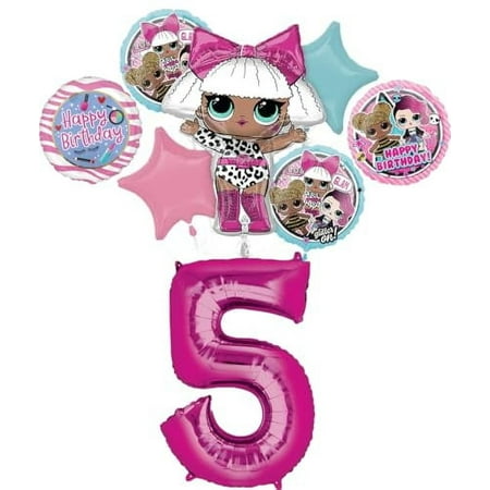 LOL Surprise 5th Birthday Party Supplies Balloon Bouquet Decorations