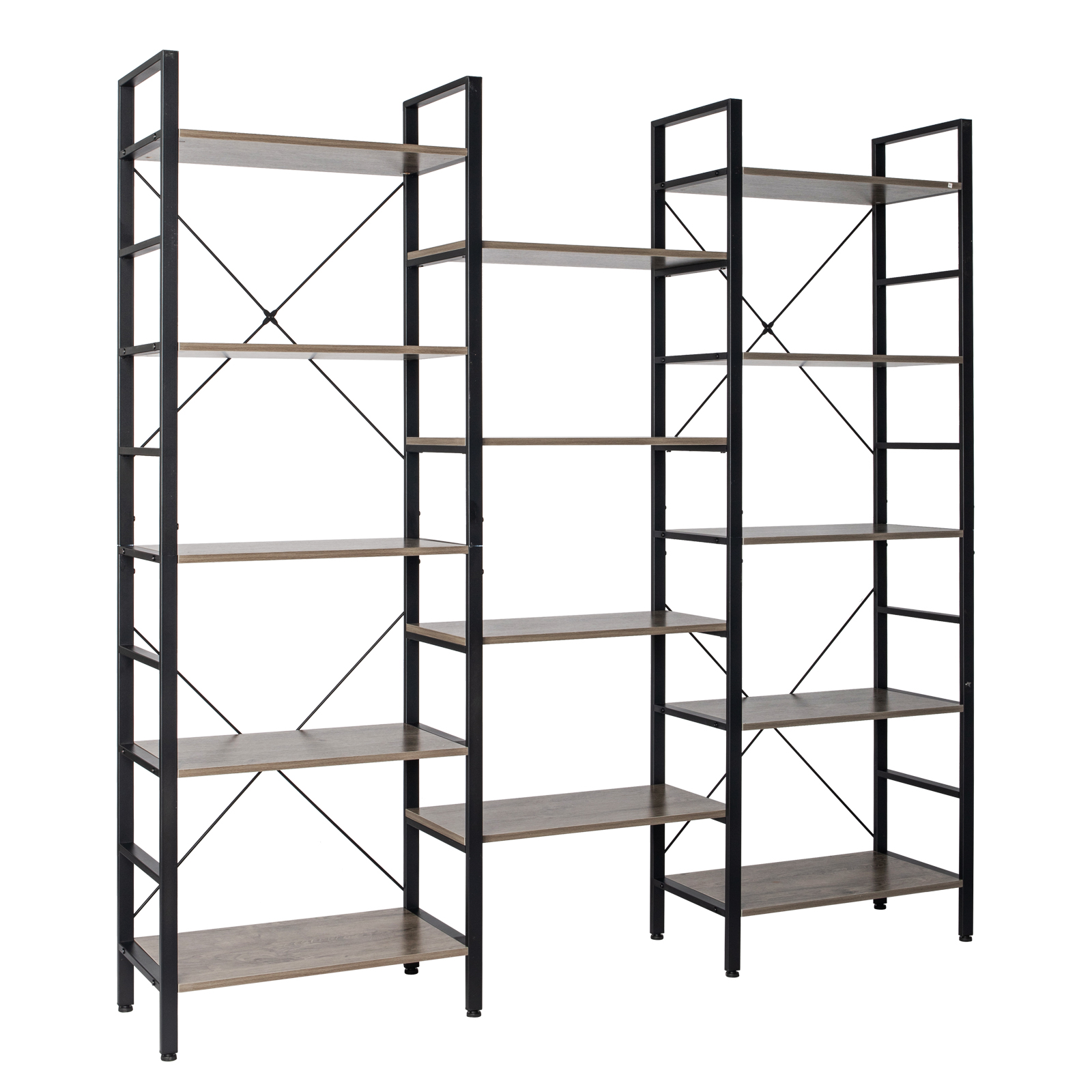 SALE CLEARANCE Triple Wide 5Shelf Bookcase, Etagere Large Open