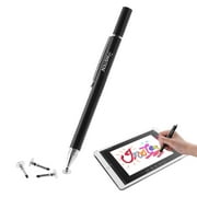Insten Universal Precision Disc Fine Point Stylus Pens with 3 Replacement Discs Tip - Stylus Pens for Tablet touch screens Cell phone Laptop iPhone iPad Samsung Tab - Black