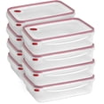thumbnail image 1 of Sterilite 16 Cup Rectangle UltraSeal Food Storage Container, Red (8-Pack), 1 of 11
