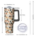 thumbnail image 2 of Halloween Style Mega Mug 40oz – Stainless Steel Insulated Tumbler with Handle and Straw, Large Capacity Travel Cup for Hot & Cold Drinks, 2 of 7