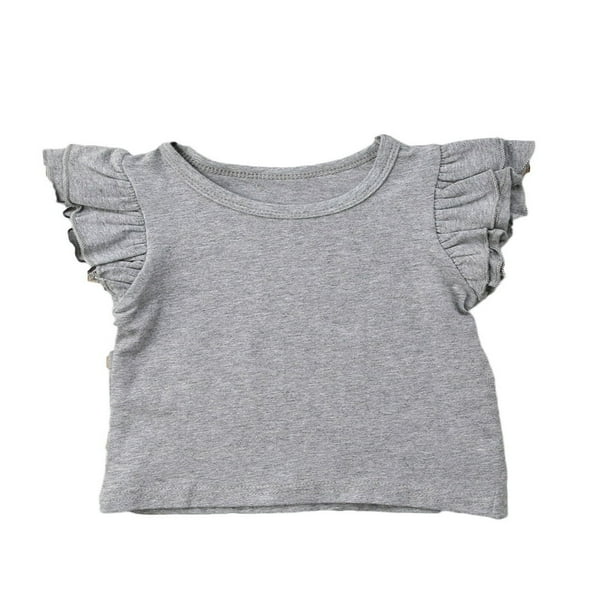 Girls plain grey t shirt hotsell