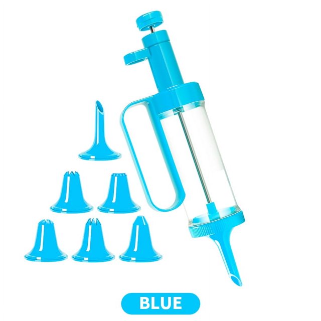 Pistola para hacer galletas, herramienta para moler galletas, pistola para decorar, juego completo de frijoles solubles para hornear