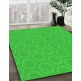 thumbnail image 3 of Ahgly Company Machine Washable Indoor Round Transitional Lime Green Area Rugs, 7' Round, 3 of 7