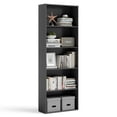 thumbnail image 2 of Yardi Yard 5-Shelf Storage Bookcase Modern Multi-Functional Display Cabinet Furniture-Black, Tall Bookshelf, Bookshelf for Living Room, Home Office, Bedroom, Balcony, 2 of 6