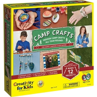 My Creative Camp Beginner's Quilling Kit - DIY Craft Kit for Kids and Adults - 10 Projects with Instructions, Storage Box, Gem Stickers, Tools, Suppli