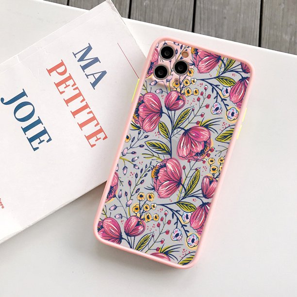 Funda de teléfono con planta de flores para iphone 11 12 13 14 Pro Max para iphone X XS MAX XR 6s 7 8 Plus SE2, Funda trasera a prueba de golpes Tan Jianjun unisex