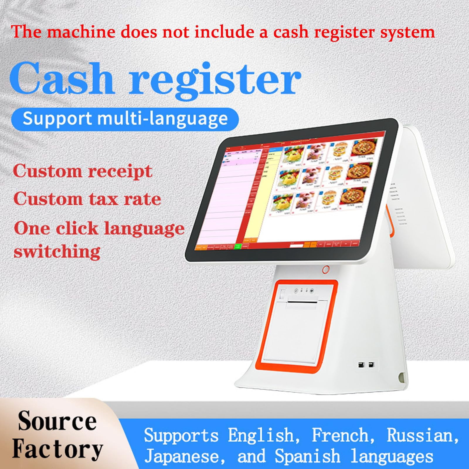 Cash Register Till For Small Business 15.6 Inch Touch Screen PC POS ...