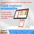 thumbnail image 3 of Dual Screen Touch Screen Cash Register, 15.6 Inch Touch Screen POS Systems for Small Business, All in One Cash Register WiFi Module for Retail Restaurant (POS Software is NOT Included), 3 of 8