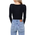 thumbnail image 3 of Elodie Women's Ribbed Long Sleeve Bodysuit, 3 of 3