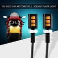 thumbnail image 4 of Pair Of License Plate Light,12V 3LED Universal Car Motorcycle License Number Plate Screw  Light Lamp, 4 of 8