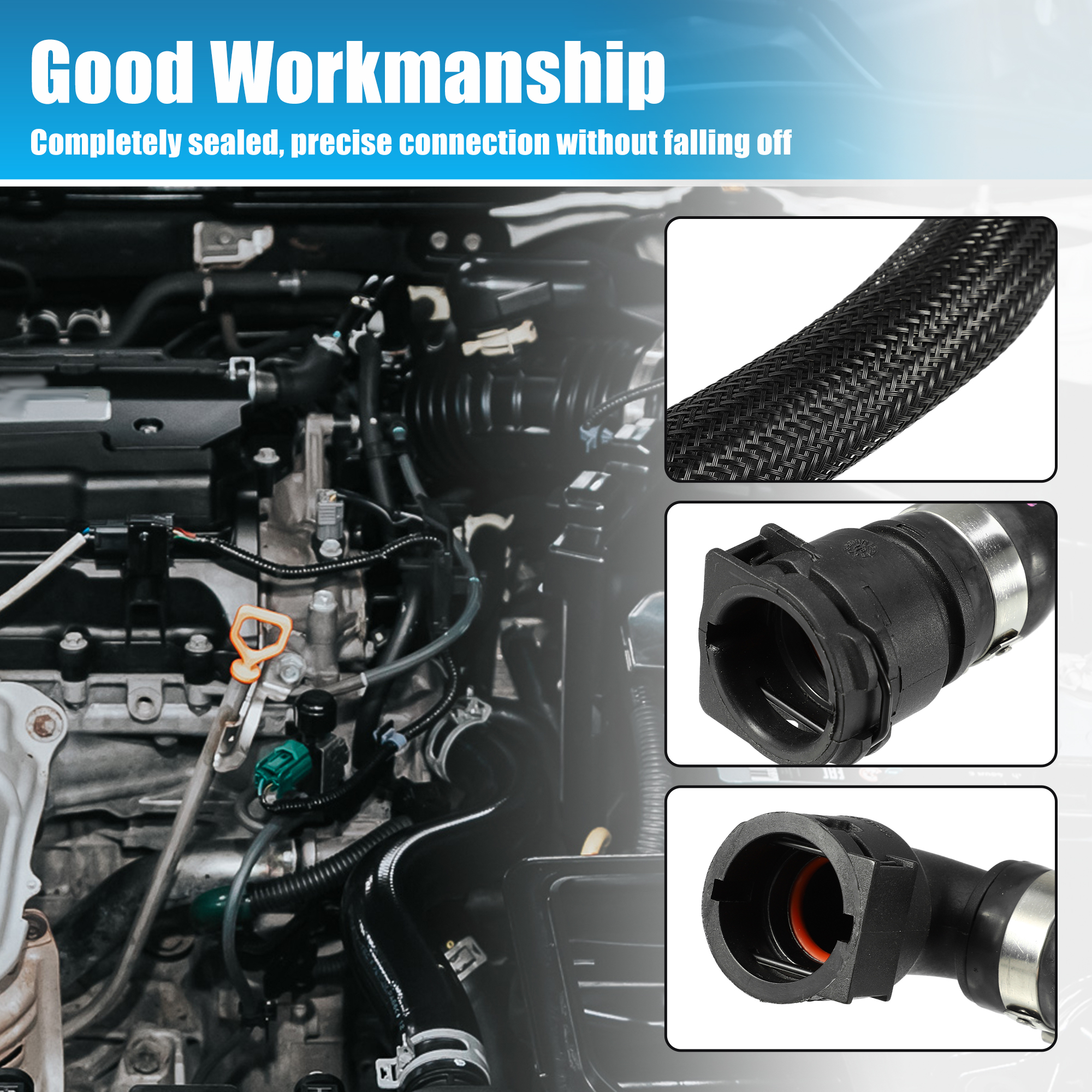 Unique Bargains Radiator Coolant Hose for BMW X5 2007 2008 2009 2010 XDrive48i